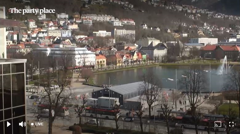 Festplassen, Bergen, Norway Webcam / Camera