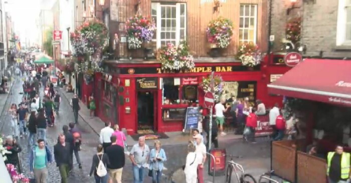 The Temple Bar, Dublin, Ireland Webcam / Camera