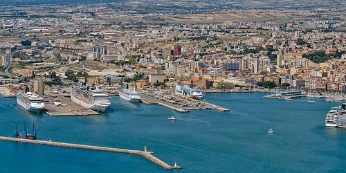 Port of Cagliari, Sardinia, Italy
