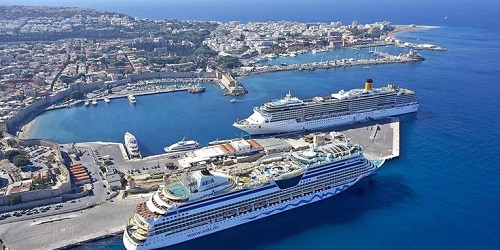 Port of Rhodes, Greece