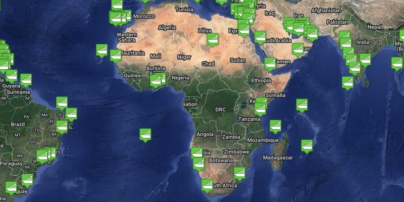 African Region Cruise Port Tracker