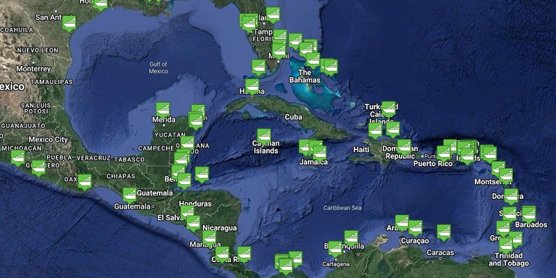 Caribbean Region Cruise Port Tracker